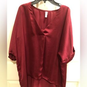 Red Glam Blouse